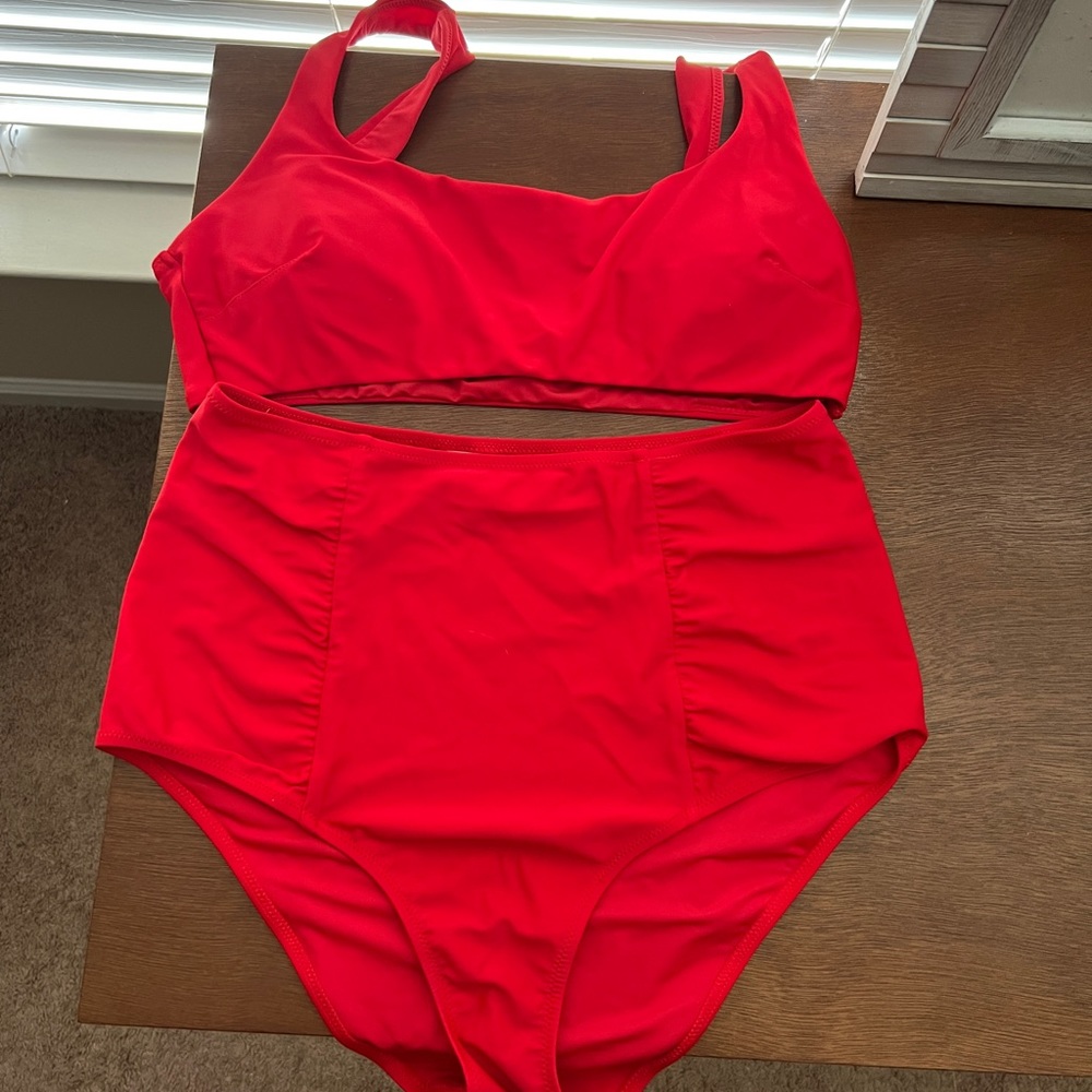 Aerie High Waisted SwimSuit set